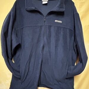 Columbia Men's Dark Blue Zip-Up Sweater